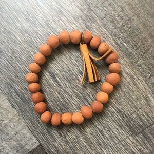 Terra-cotta Tassel Bracelet
